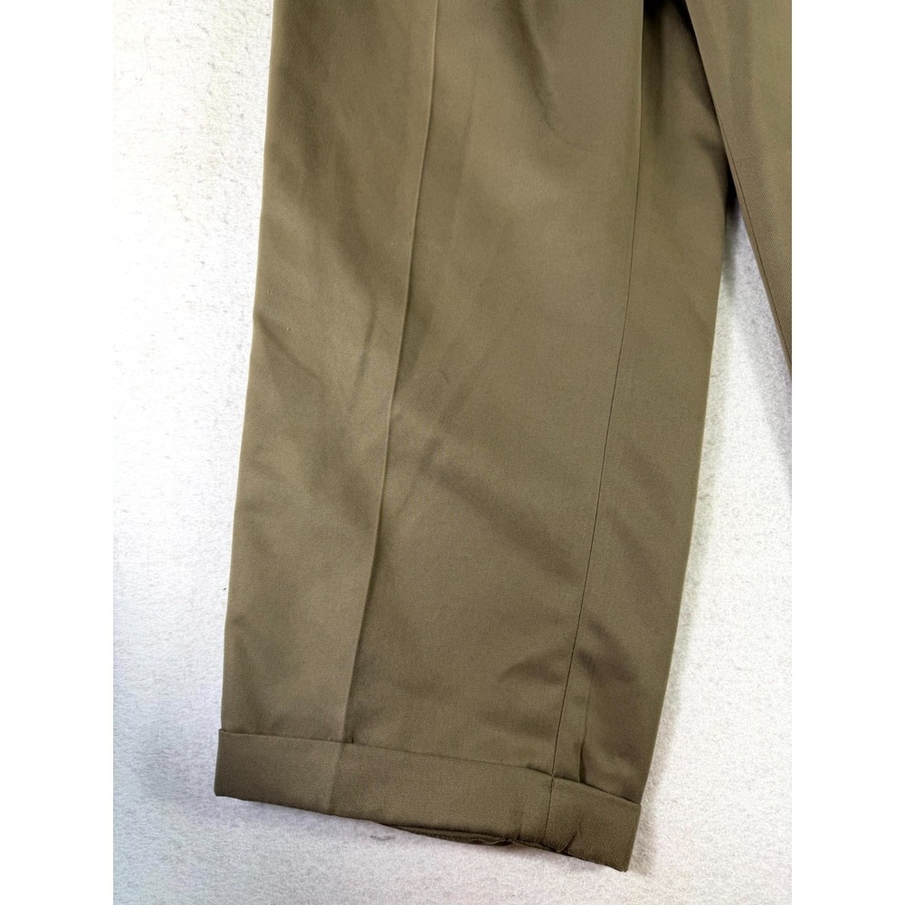 Perry Ellis Portfolio Dress Pants Mens 42/30 Brown Low Waist Office Business - Picture 2 of 16